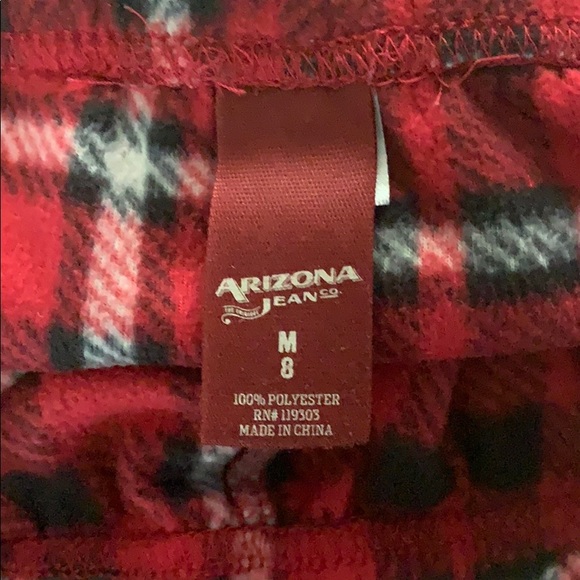 Boys Arizona jeans co size 8 pajama pants red - Picture 3 of 4